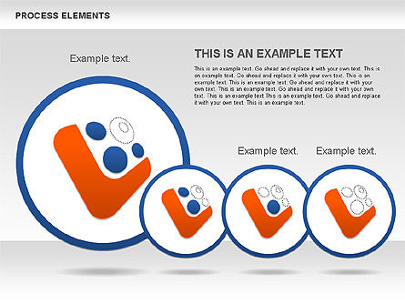 Collection de formes de processus, Diapositive 10, 00590, Schémas de procédés — PoweredTemplate.com