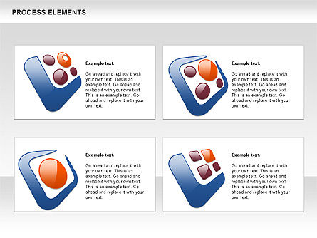 Process Shapes Collection, Slide 2, 00590, Process Diagrams — PoweredTemplate.com