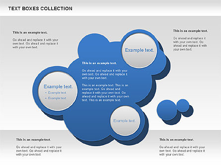 Spot Text Boxes Collection, PowerPoint Template, 00592, Text Boxes — PoweredTemplate.com