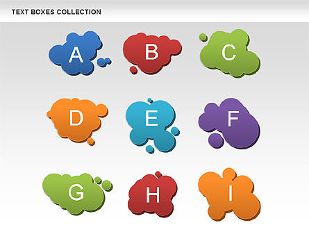 Colección de cajas de texto de Spot, Diapositiva 10, 00592, Cuadros de texto — PoweredTemplate.com