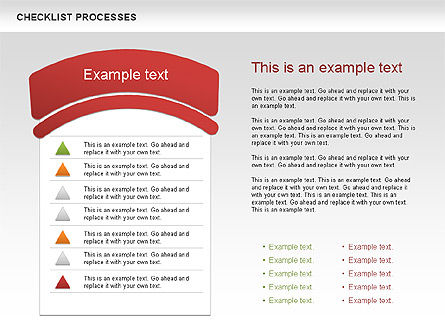 チェックリストプロセス図, スライド 10, 00593, プロセス図 — PoweredTemplate.com