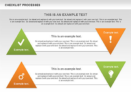 Checklist Processes Diagram, Slide 6, 00593, Process Diagrams — PoweredTemplate.com