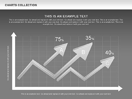 Collection of Arrows and Charts, Slide 12, 00595, Shapes — PoweredTemplate.com