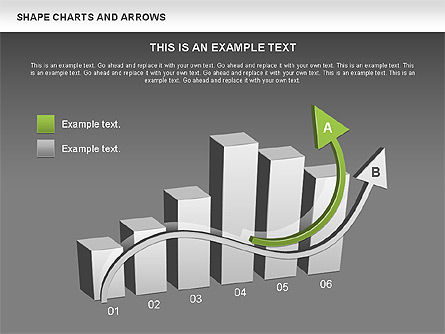 Arrows e gráficos de formas, Deslizar 11, 00596, Formas — PoweredTemplate.com