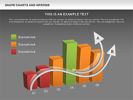 Flechas y gráficos de forma, Diapositiva 12, 00596, Formas — PoweredTemplate.com