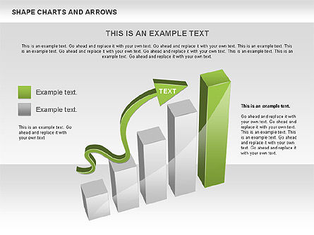 Frecce e grafici di forma, Slide 9, 00596, Forme — PoweredTemplate.com