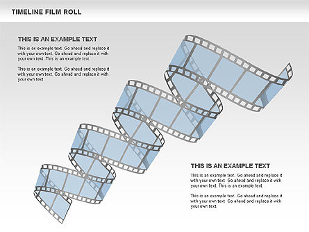 Film Roll Timeline Diagram, Slide 7, 00597, Timelines & Calendars — PoweredTemplate.com