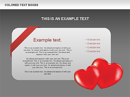Free Colored Text Boxes Collection, Slide 12, 00600, Text Boxes — PoweredTemplate.com