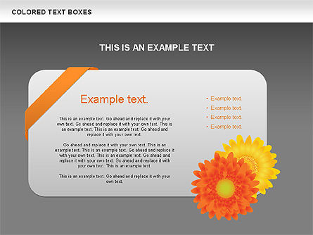 Free Colored Text Boxes Collection, Slide 15, 00600, Text Boxes — PoweredTemplate.com