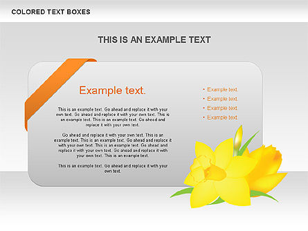 Free Colored Text Boxes Collection, Slide 4, 00600, Text Boxes — PoweredTemplate.com