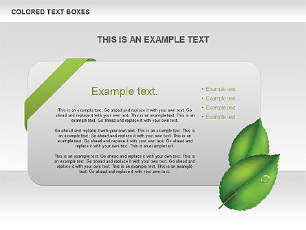 Gratis gekleurde collectie tekstvakken, Dia 6, 00600, Tekstvakken — PoweredTemplate.com