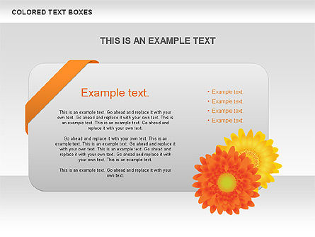 Free Colored Text Boxes Collection, Slide 9, 00600, Text Boxes — PoweredTemplate.com