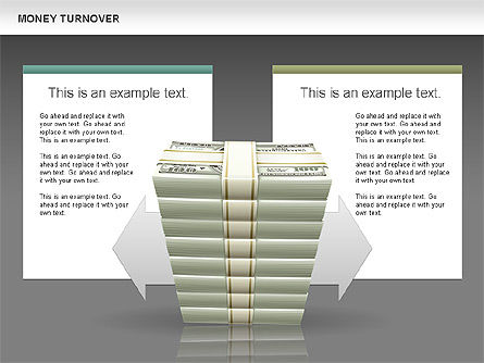 머니 회전율 차트, 슬라이드 14, 00602, 단계 도표 — PoweredTemplate.com