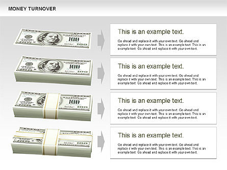 マネーターンオーバーチャート, スライド 4, 00602, 段階図 — PoweredTemplate.com