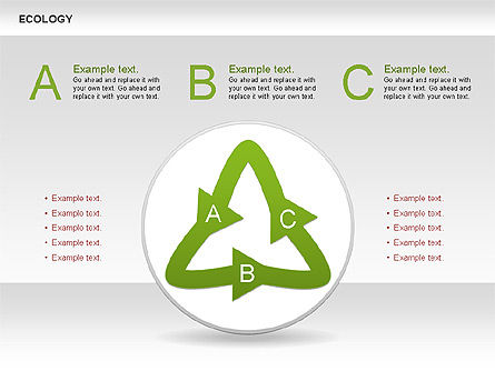 Grafik Ekologi, Slide 12, 00603, Diagram Proses — PoweredTemplate.com