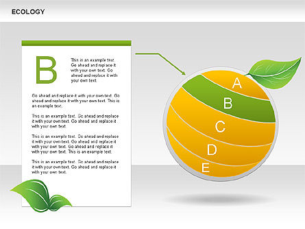 Grafik Ekologi, Slide 2, 00603, Diagram Proses — PoweredTemplate.com