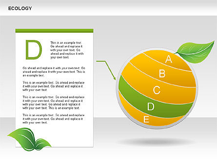 Gráficos de ecología, Diapositiva 4, 00603, Diagramas de proceso — PoweredTemplate.com