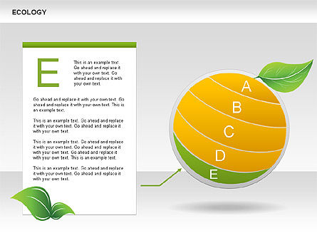 Gráficos de ecología, Diapositiva 5, 00603, Diagramas de proceso — PoweredTemplate.com