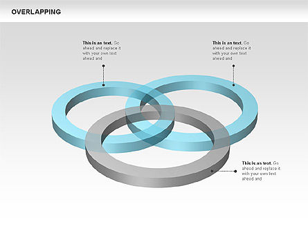 Overlapping Geometrical Shapes, Slide 10, 00605, Shapes — PoweredTemplate.com
