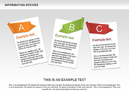 Information Stickers, Slide 2, 00606, Shapes — PoweredTemplate.com