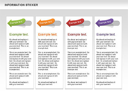 Information Stickers, Slide 5, 00606, Shapes — PoweredTemplate.com