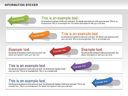 Autocollants d'information, Diapositive 7, 00606, Formes — PoweredTemplate.com