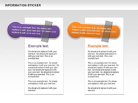 Informatie stickers, Dia 8, 00606, Figuren — PoweredTemplate.com