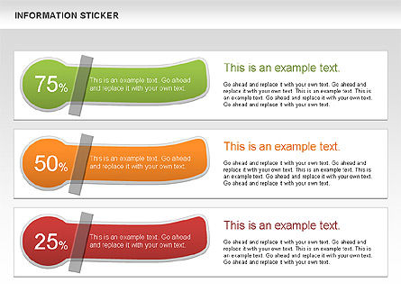 Autocollants d'information, Diapositive 9, 00606, Formes — PoweredTemplate.com