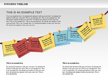 Stickers Timeline Chart, Slide 3, 00607, Timelines & Calendars — PoweredTemplate.com