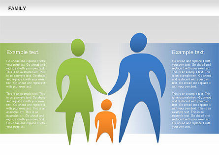 Formes familiales, Diapositive 3, 00610, Formes — PoweredTemplate.com