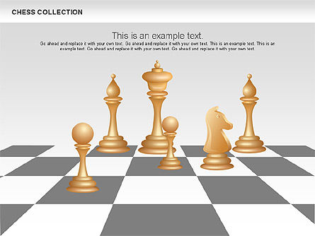 Chess formas e diagramas, Modelo do PowerPoint, 00611, Formas — PoweredTemplate.com