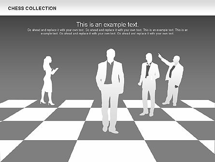 Chess formas e diagramas, Deslizar 13, 00611, Formas — PoweredTemplate.com