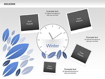Seizoenen tijdlijn diagram, Dia 12, 00612, Timelines & Calendars — PoweredTemplate.com