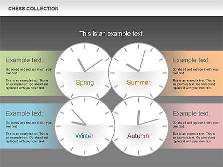Schéma de la chronologie des saisons, Diapositive 13, 00612, Timelines & Calendars — PoweredTemplate.com