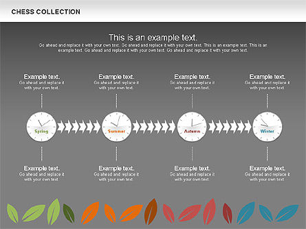 Seasons cronograma diagrama, Deslizar 14, 00612, Timelines & Calendars — PoweredTemplate.com