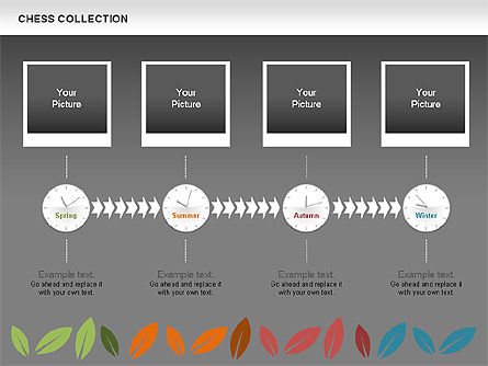 Seasons cronograma diagrama, Deslizar 15, 00612, Timelines & Calendars — PoweredTemplate.com