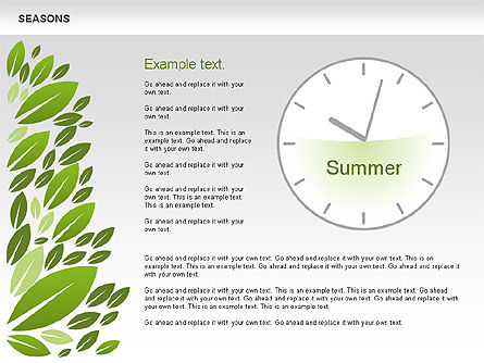 Seasons cronograma diagrama, Deslizar 2, 00612, Timelines & Calendars — PoweredTemplate.com