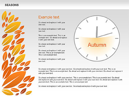 Seasons cronograma diagrama, Deslizar 3, 00612, Timelines & Calendars — PoweredTemplate.com