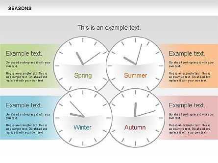 시즌 타임 라인 다이어그램, 슬라이드 6, 00612, Timelines & Calendars — PoweredTemplate.com