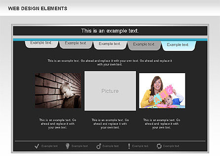 웹 디자인 프로세스 다이어그램, 슬라이드 11, 00613, 프로세스 도표 — PoweredTemplate.com