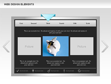 Web design procesdiagrammen, Dia 3, 00613, Procesdiagrammen — PoweredTemplate.com