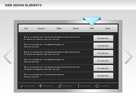 웹 디자인 프로세스 다이어그램, 슬라이드 5, 00613, 프로세스 도표 — PoweredTemplate.com