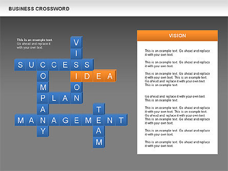 Business Crossword, Slide 12, 00616, Business Models — PoweredTemplate.com