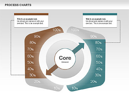 Diagrammes de base, Diapositive 8, 00621, Schémas d'étapes — PoweredTemplate.com