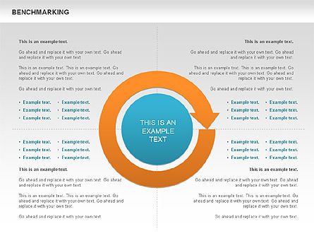 Benchmarking-Diagramm, Folie 3, 00623, Ablaufdiagramme — PoweredTemplate.com
