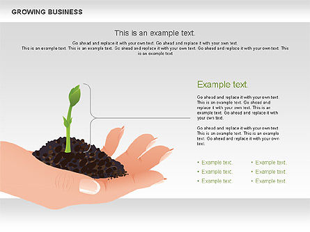 Growing business diagram, Deslizar 4, 00624, Modelos de Negócio — PoweredTemplate.com