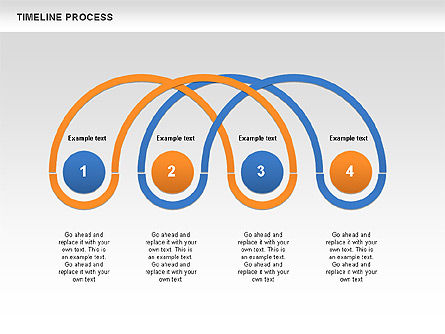 Timeline Process, Slide 10, 00630, Process Diagrams — PoweredTemplate.com