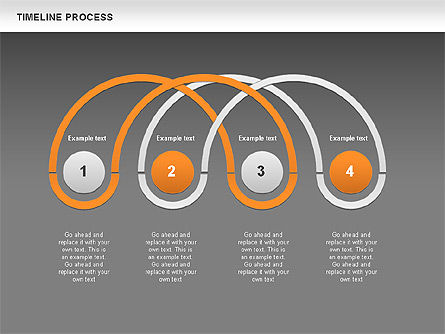 Timeline Process, Slide 15, 00630, Process Diagrams — PoweredTemplate.com