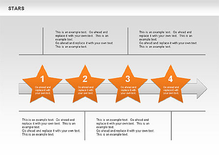 Formes et diagrammes d'étoiles, Diapositive 5, 00635, Formes — PoweredTemplate.com