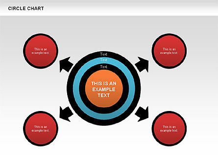 Circles and Arrows Flow Charts, Slide 5, 00636, Flow Charts — PoweredTemplate.com
